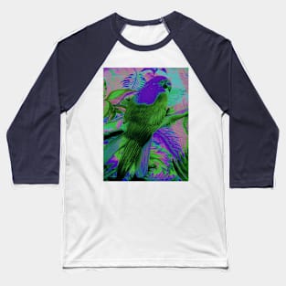 EXOTIC BRIGHT PARROT TROPICAL PALM DECO POSTER ART PRINT Baseball T-Shirt